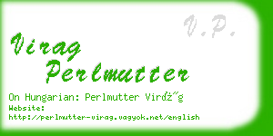 virag perlmutter business card